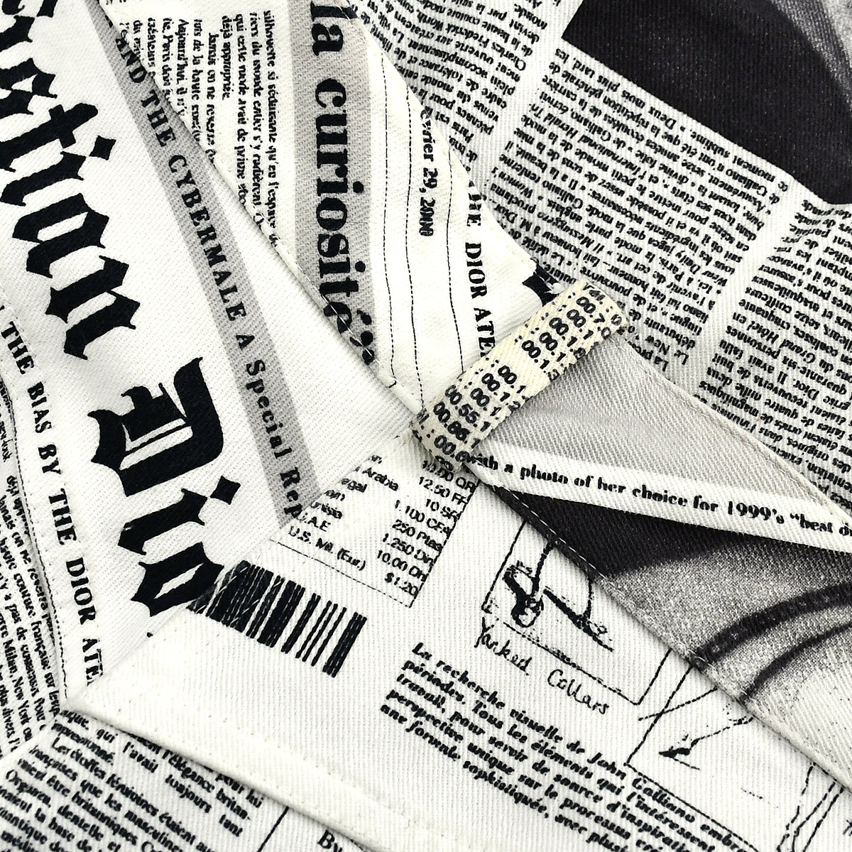 Christian Dior * Fall 2000 John Galliano Newspaper Pants #38