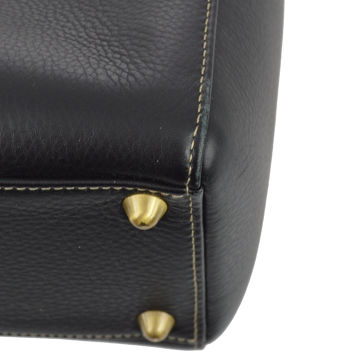 Christian Dior 2002 Black Calfskin Large Lady Dior Bag