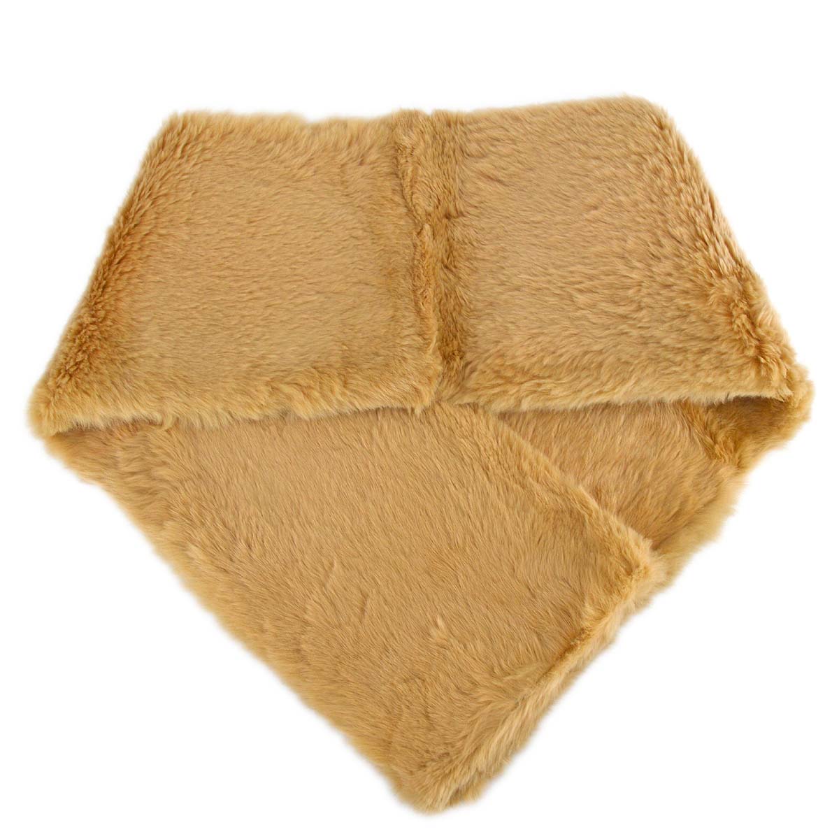 Christian Dior Beige Fur Scarf Stole Small Good