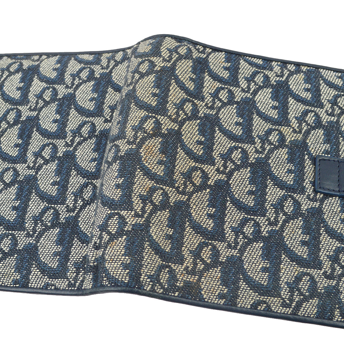 Christian Dior Navy Trotter Notebook Cover Small Good