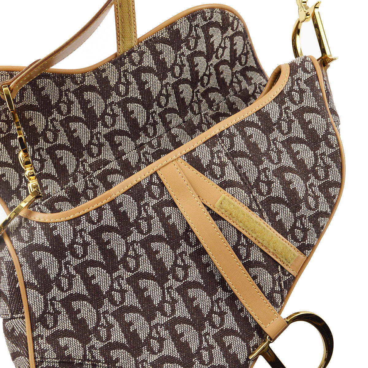 Christian Dior 2002 Brown Trotter Saddle Handbag