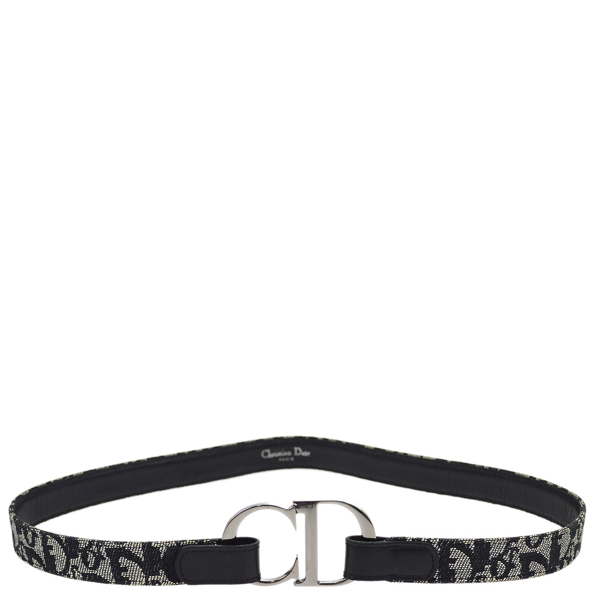Christian Dior Trotter Belt Black #75 Small Good