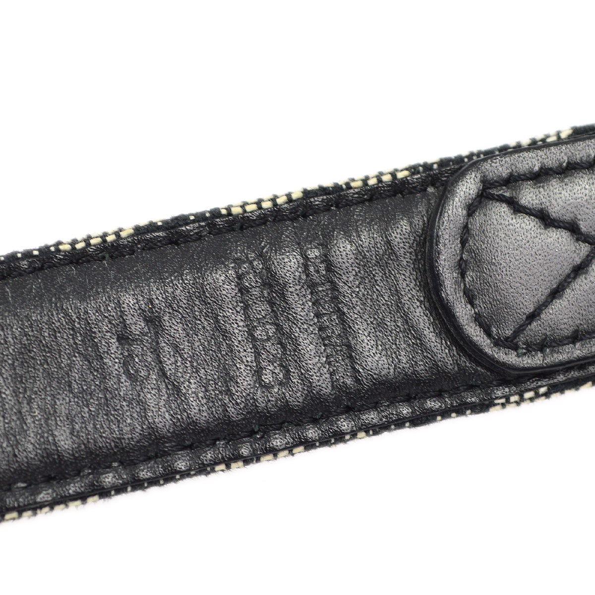 Christian Dior Trotter Belt Black #75 Small Good
