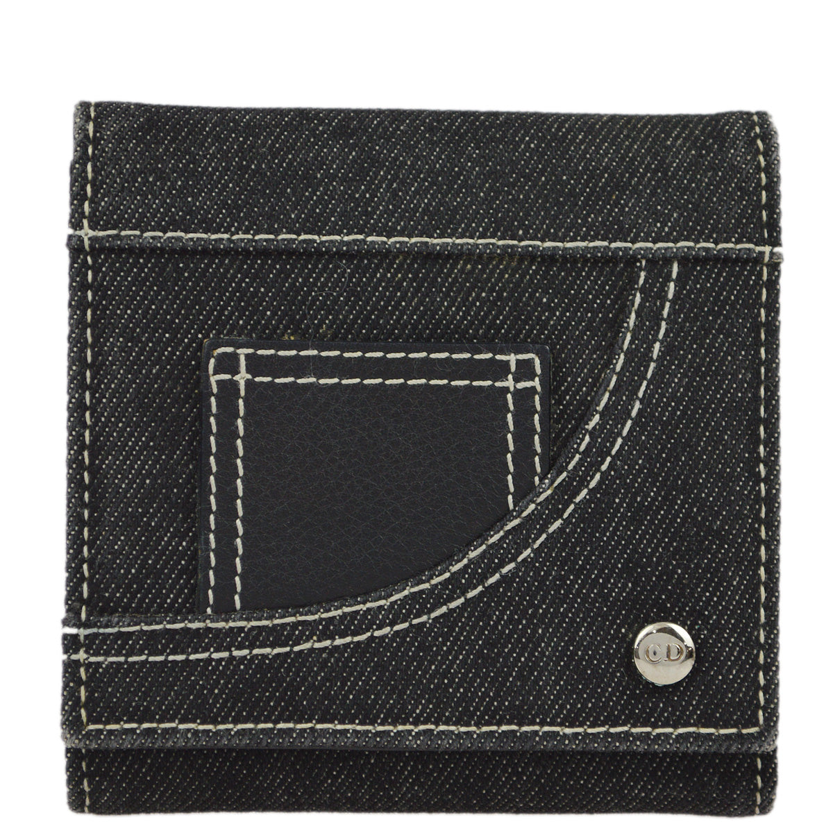 Christian Dior 2001 Indigo Denim Wallet Purse