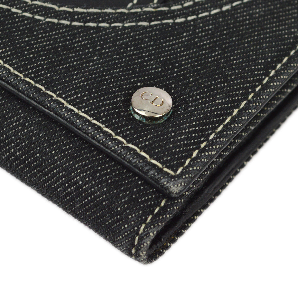 Christian Dior 2001 Indigo Denim Wallet Purse