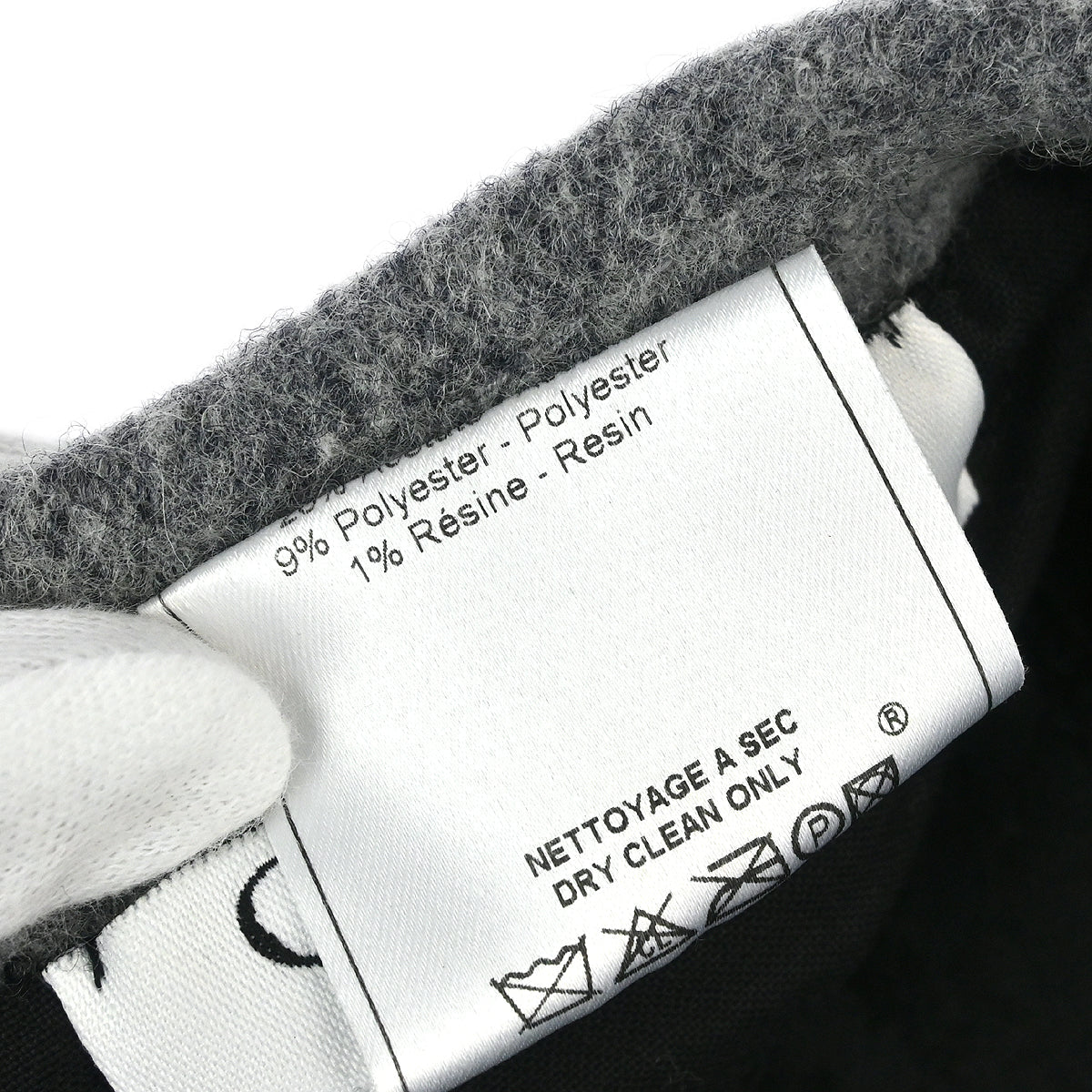 Christian Dior Gray Hat Beret SPH04001A Small Good