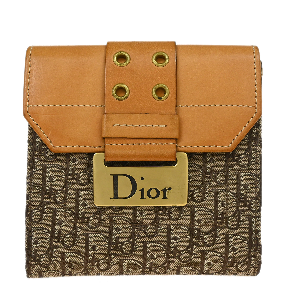 Christian Dior 2002 Brown Trotter Street Chic Wallet