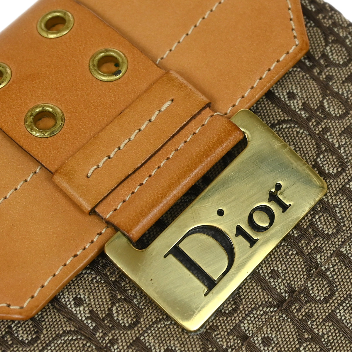 Christian Dior 2002 Brown Trotter Street Chic Wallet