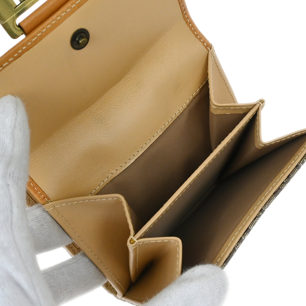 Christian Dior 2002 Brown Trotter Street Chic Wallet