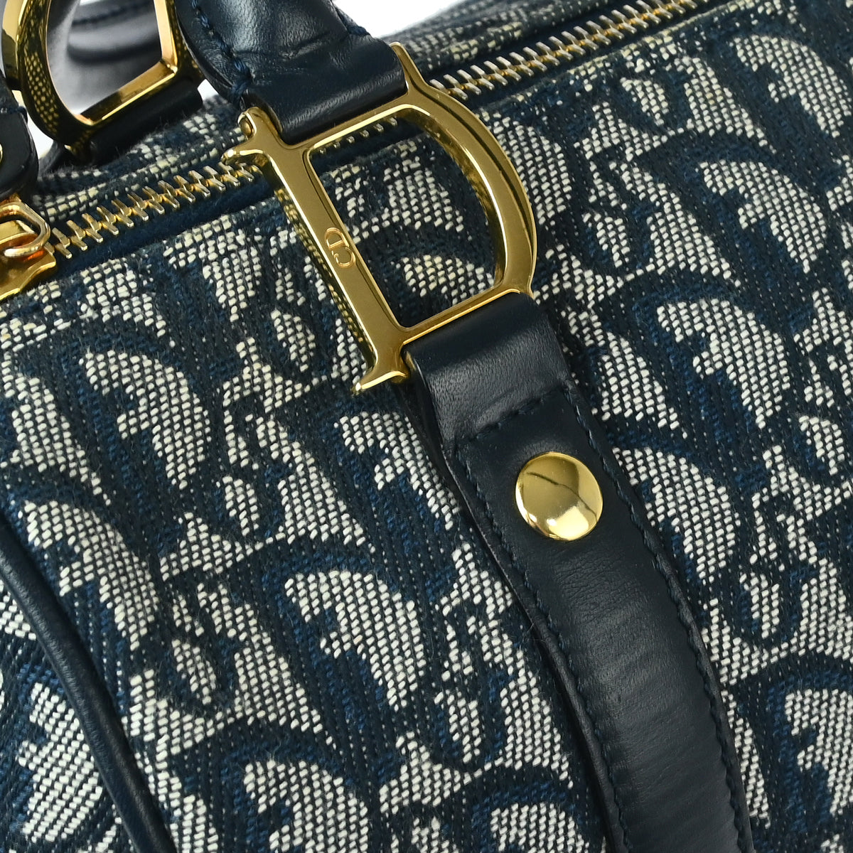 Christian Dior 2003 Navy Trotter Handbag