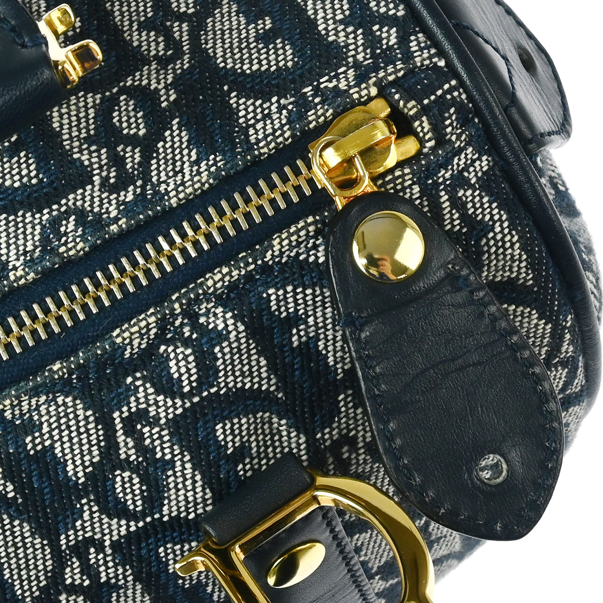 Christian Dior 2003 Navy Trotter Handbag