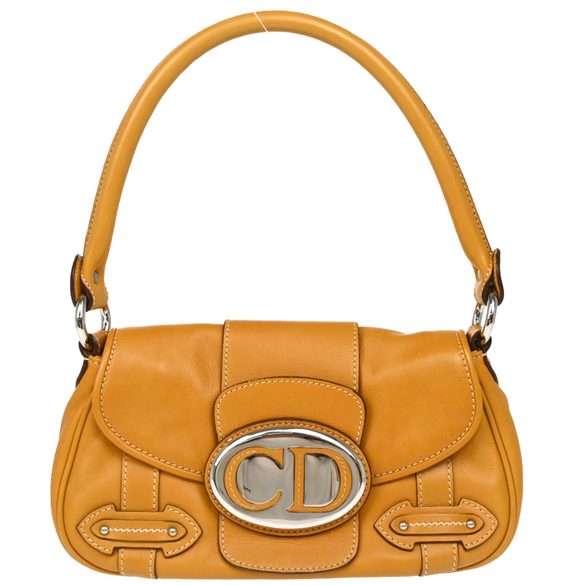 Christian Dior 1006 Brown Leather Saint Germain Handbag