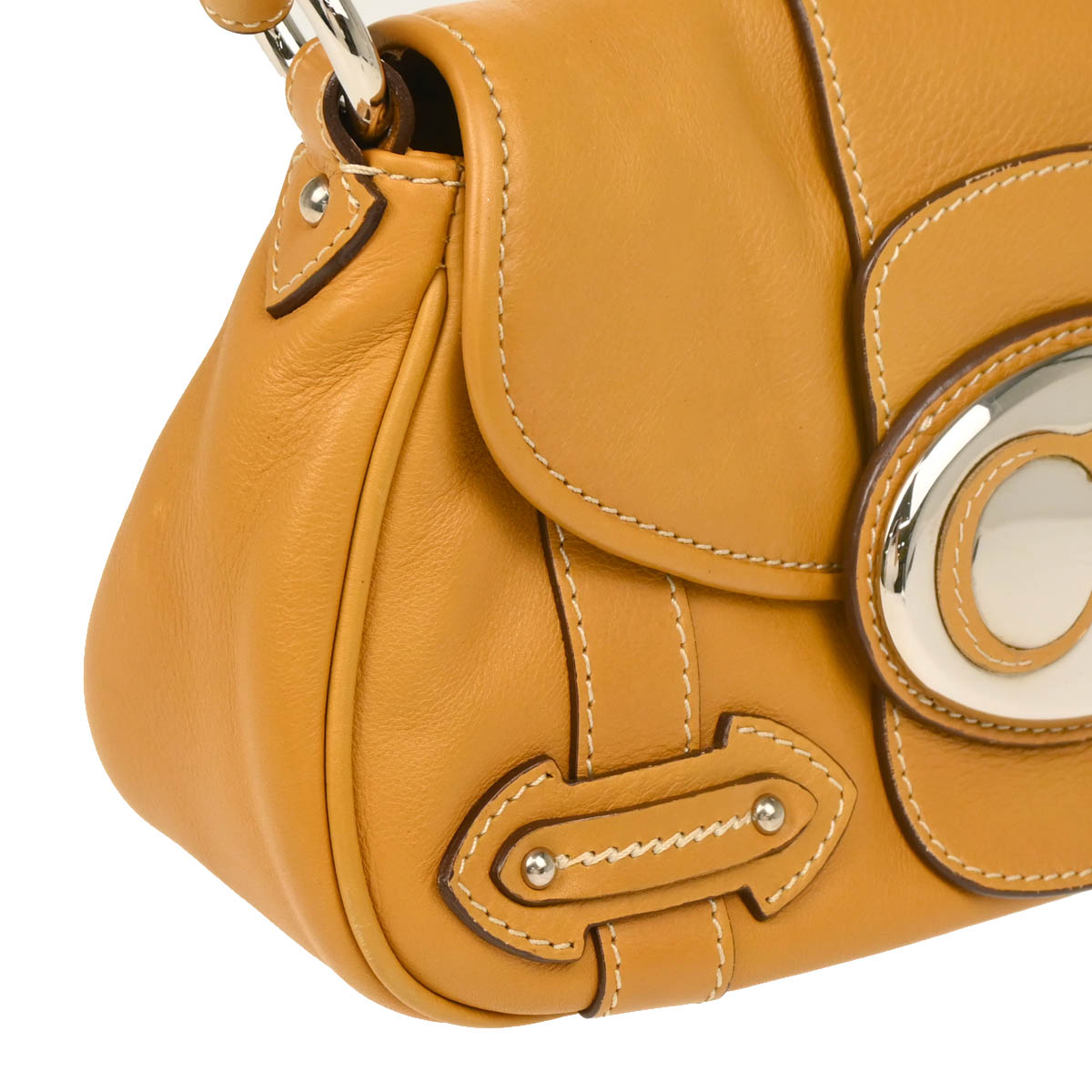 Christian Dior 1006 Brown Leather Saint Germain Handbag
