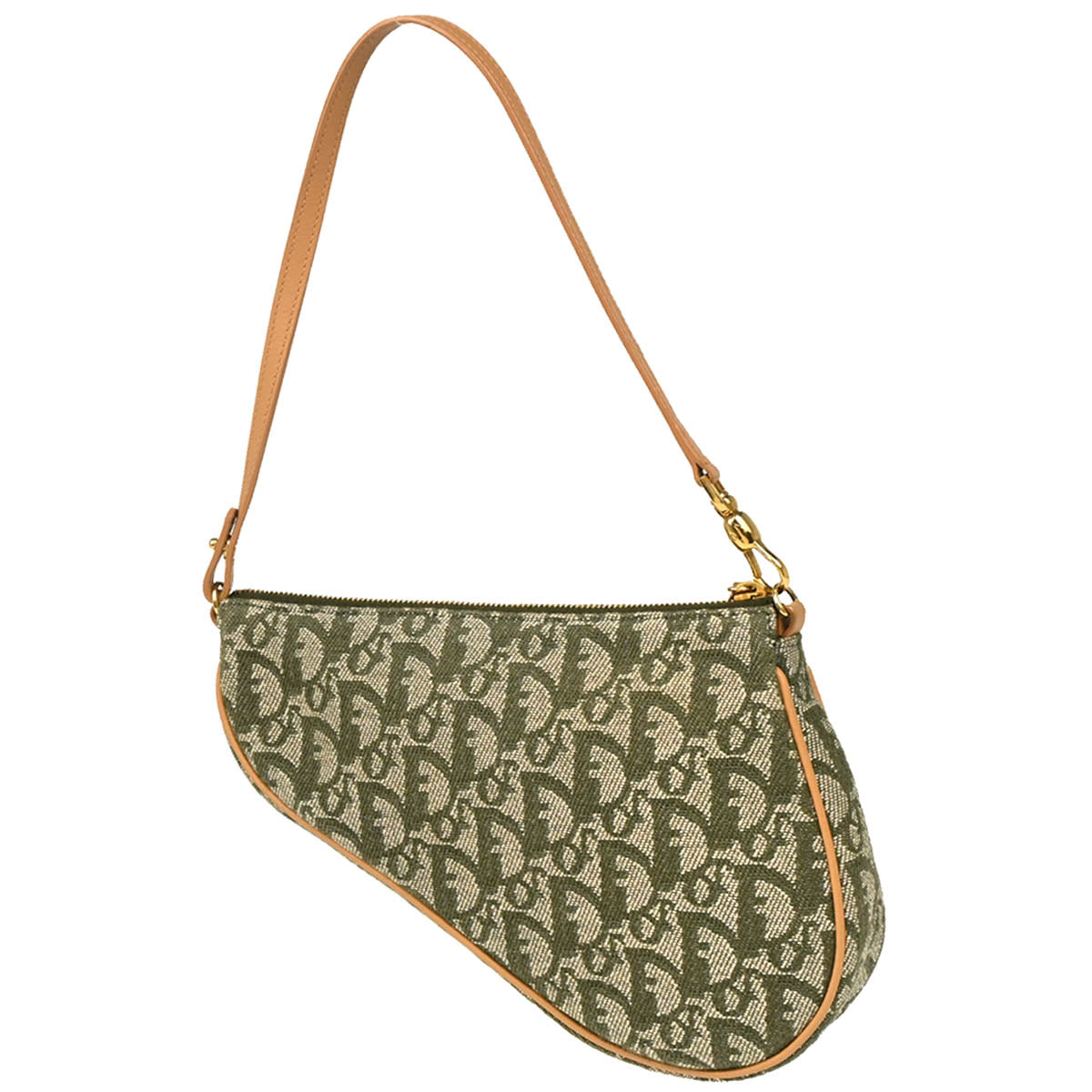 Christian Dior 2001 Green Trotter Saddle Handbag