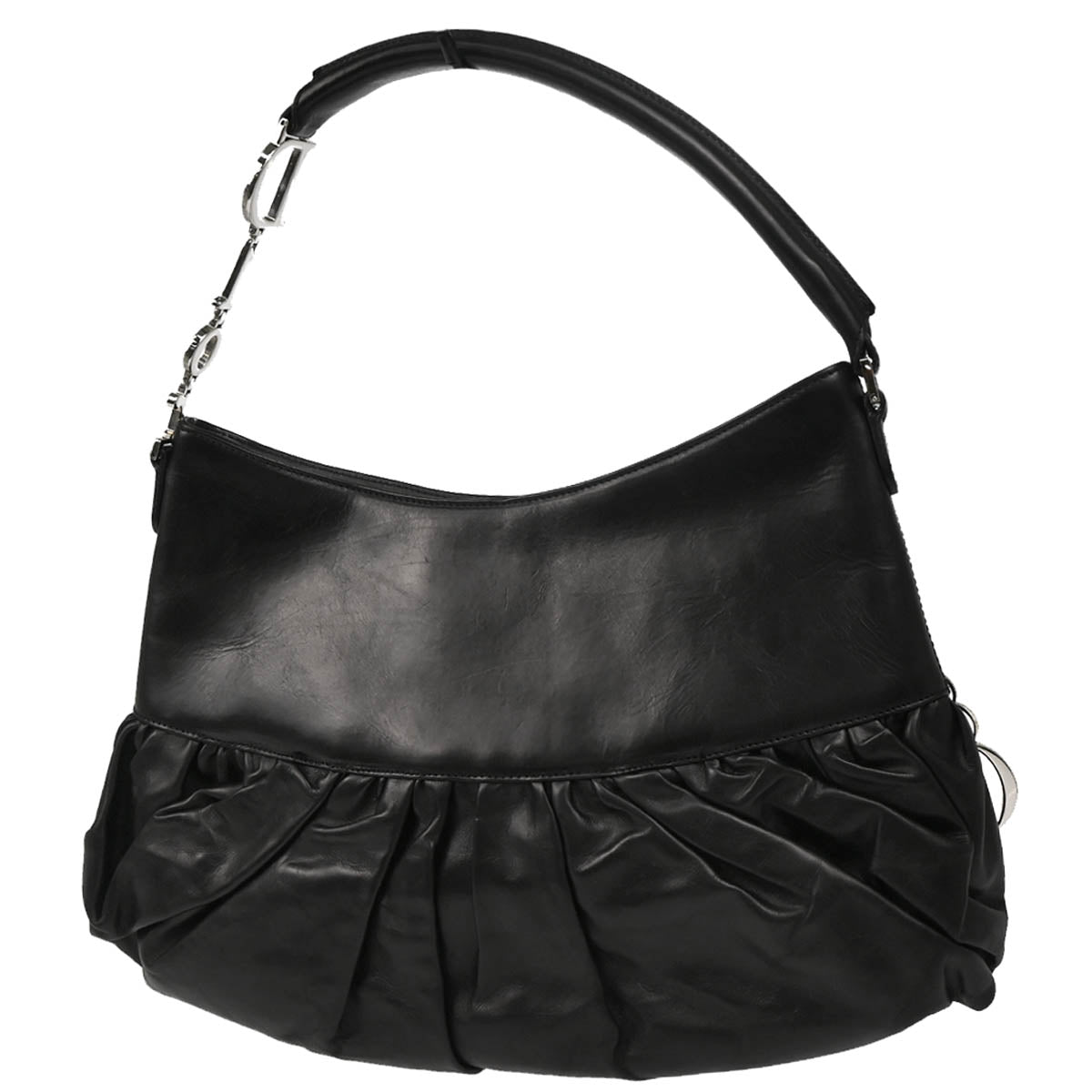 Christian Dior 2004 Black Leather Handbag