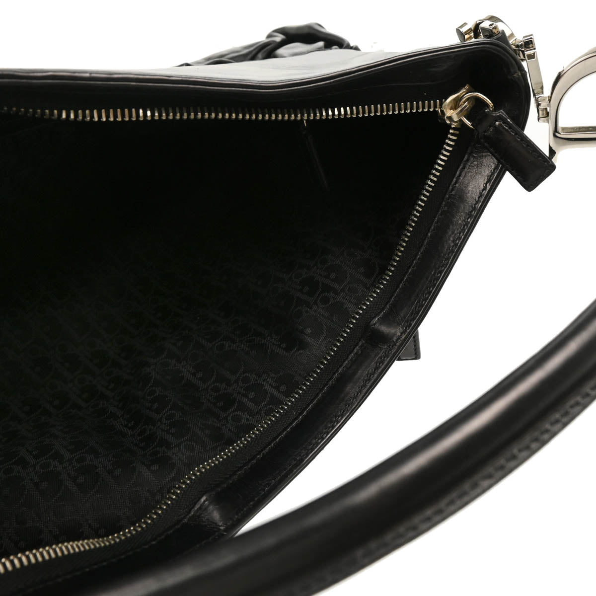 Christian Dior 2004 Black Leather Handbag