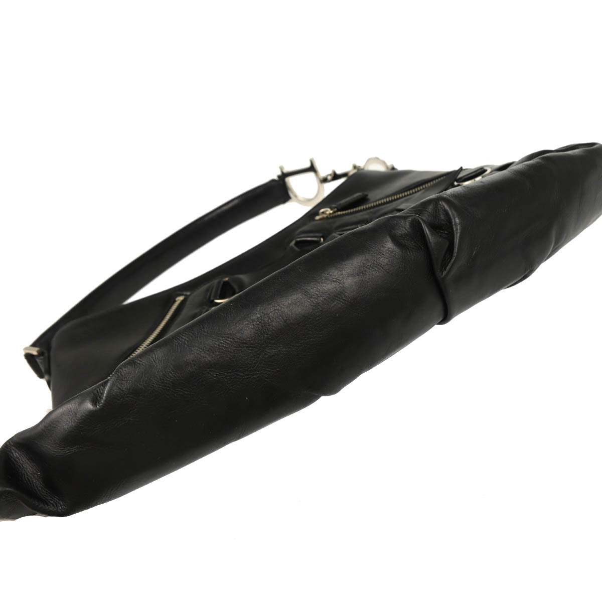 Christian Dior 2004 Black Leather Handbag