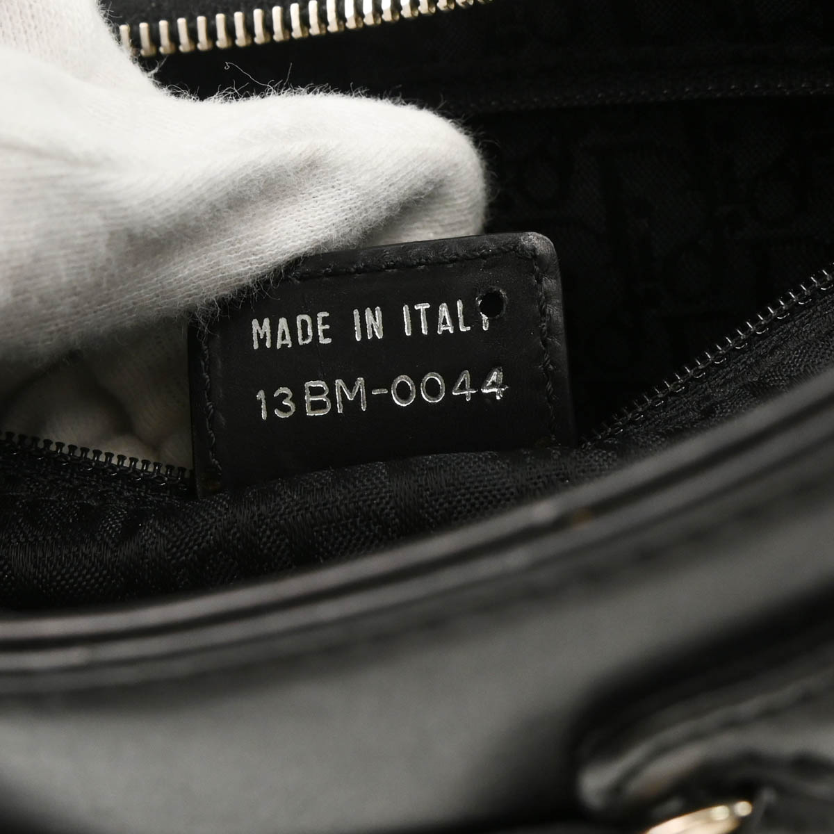 Christian Dior 2004 Black Leather Handbag