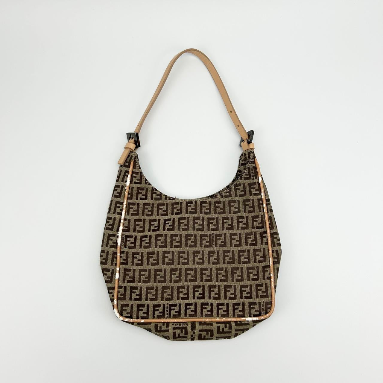 Vintage Fendi Zucca Shoulder Bag