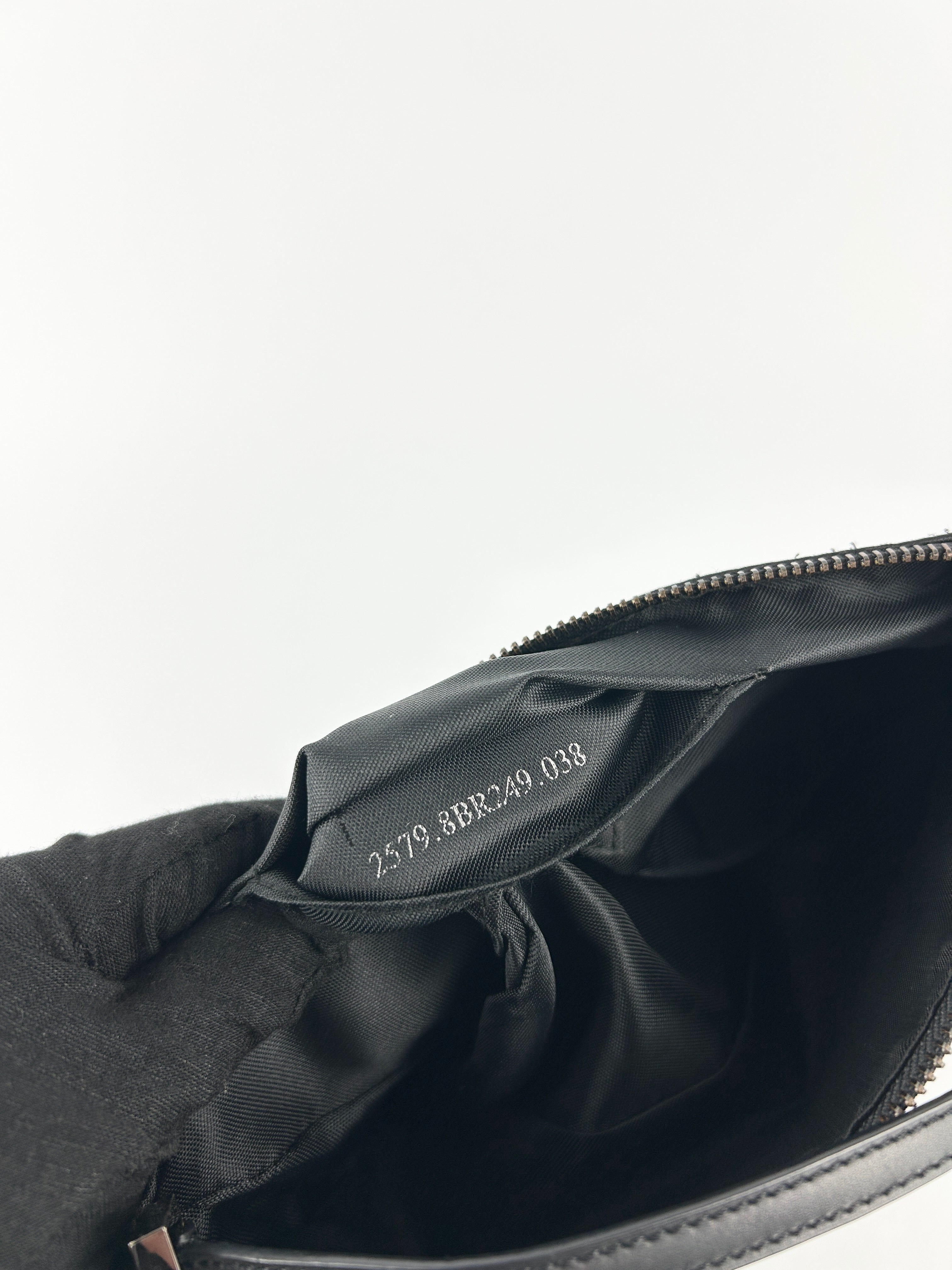 Vintage Fendi Zucca Black Shoulder Bag