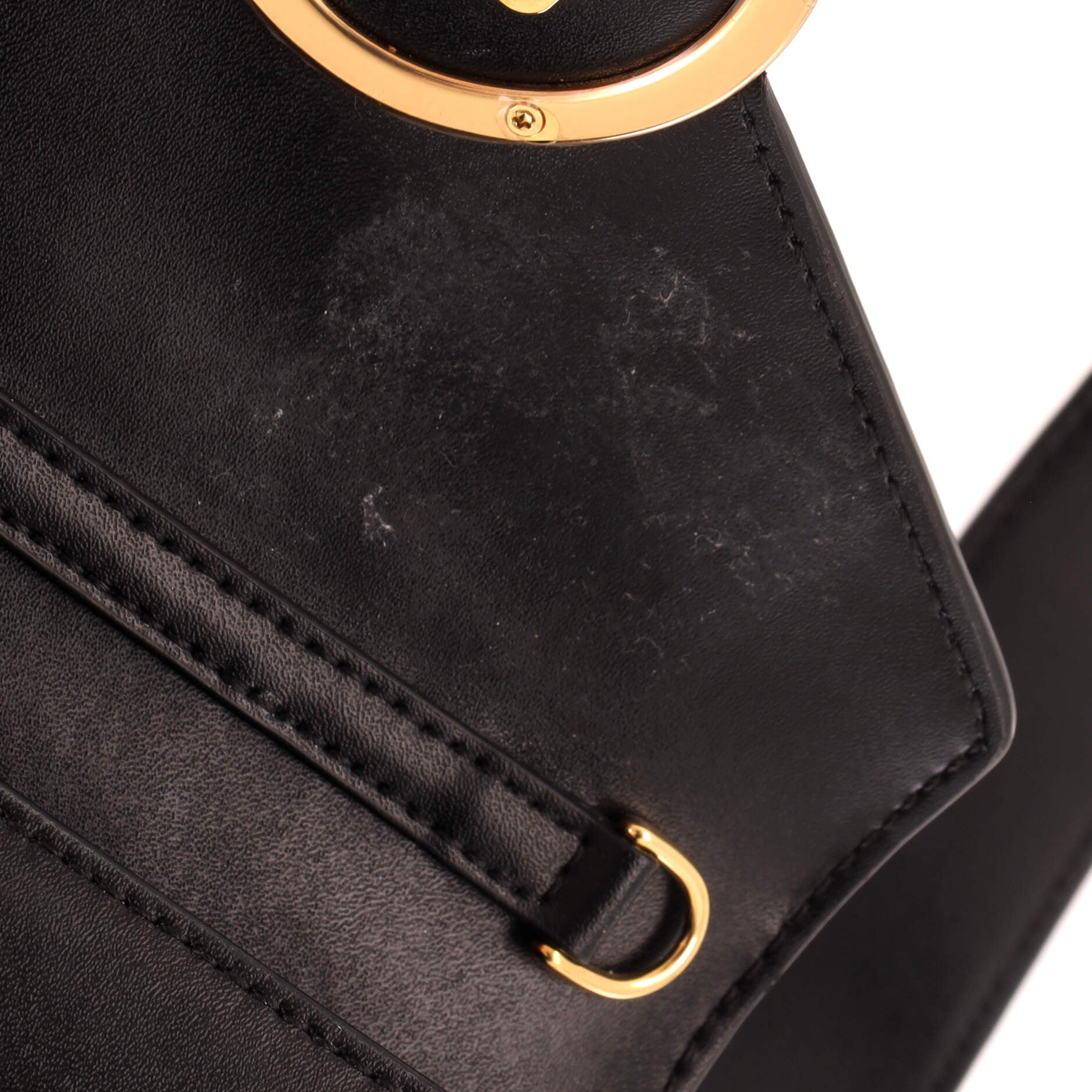 F is Fendi Convertible Belt Bag Leather with Zucca Embossed Detail