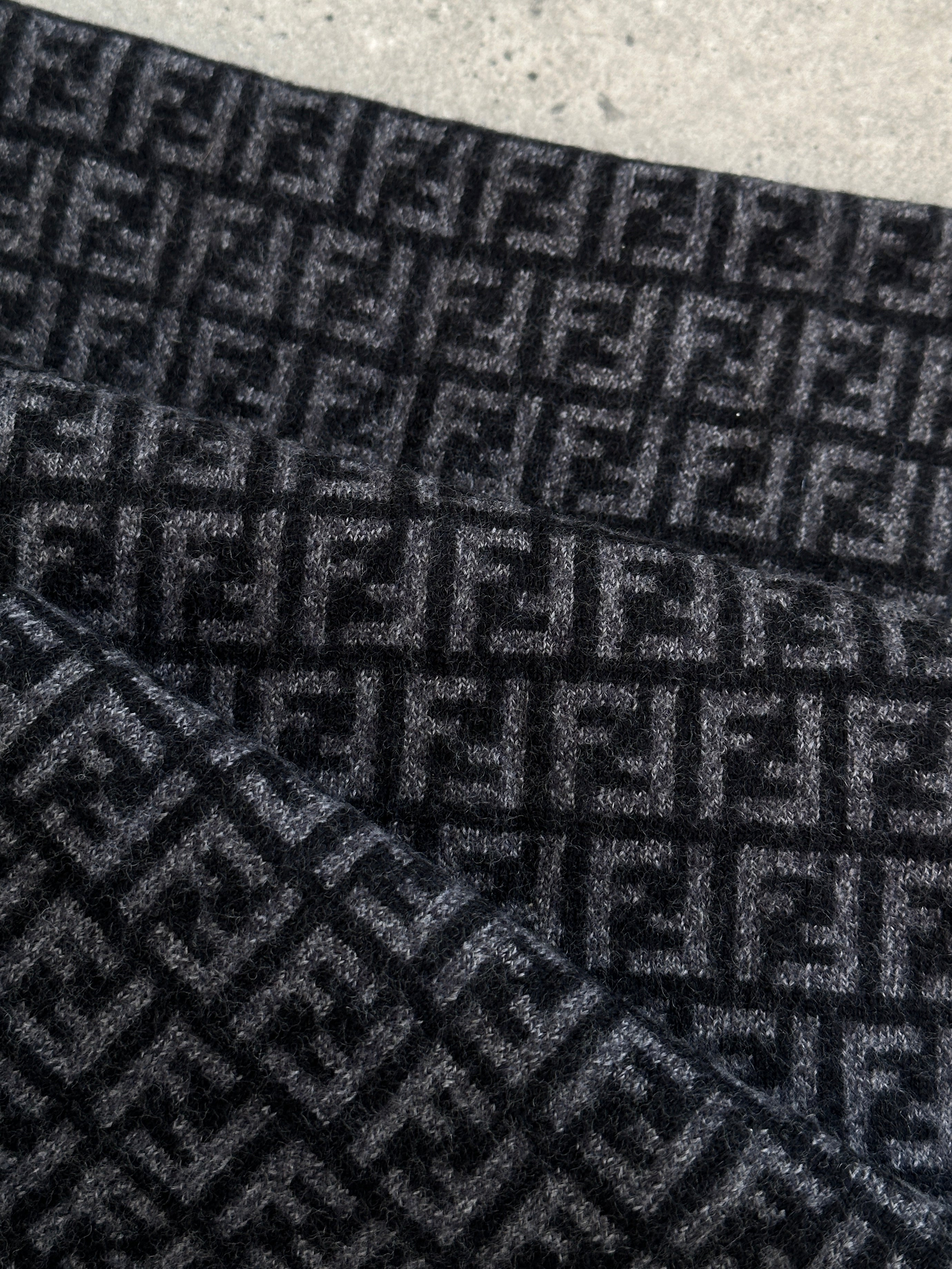 Fendi FF Monogram Pure Wool Scarf