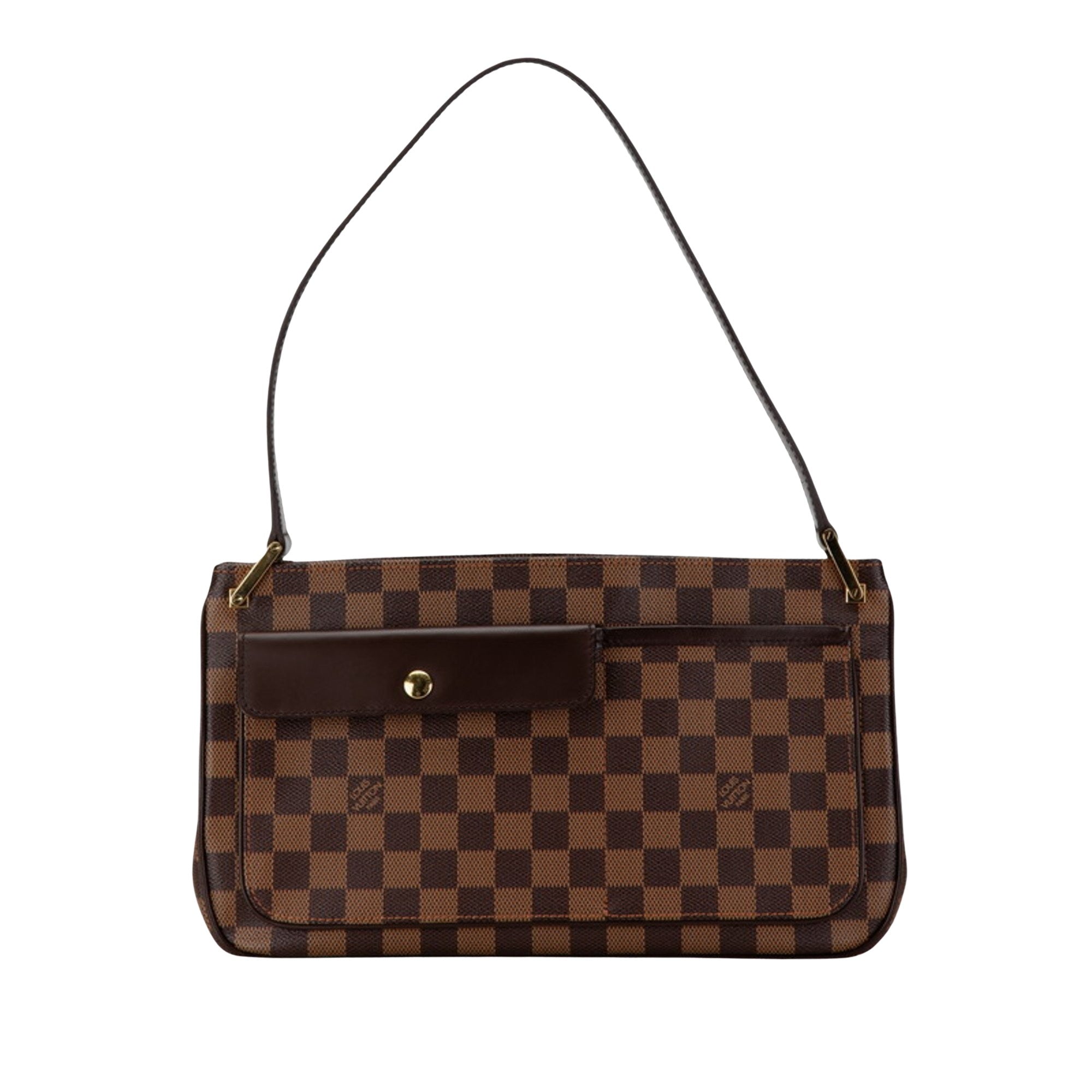 Louis Vuitton Aubagne Canvas Shoulder Bag ()