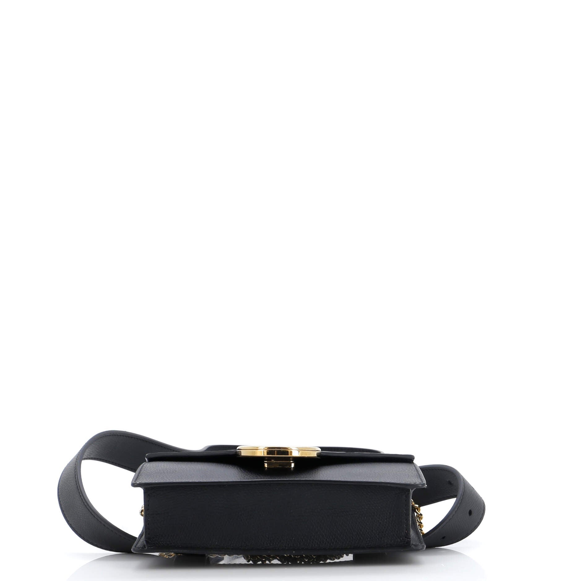 F is Fendi Convertible Belt Bag Leather with Zucca Embossed Detail