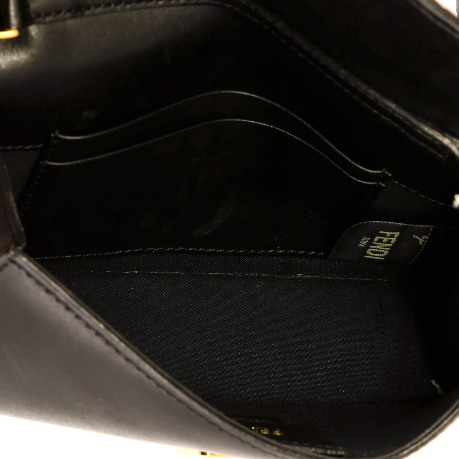 F is Fendi Convertible Belt Bag Leather with Zucca Embossed Detail
