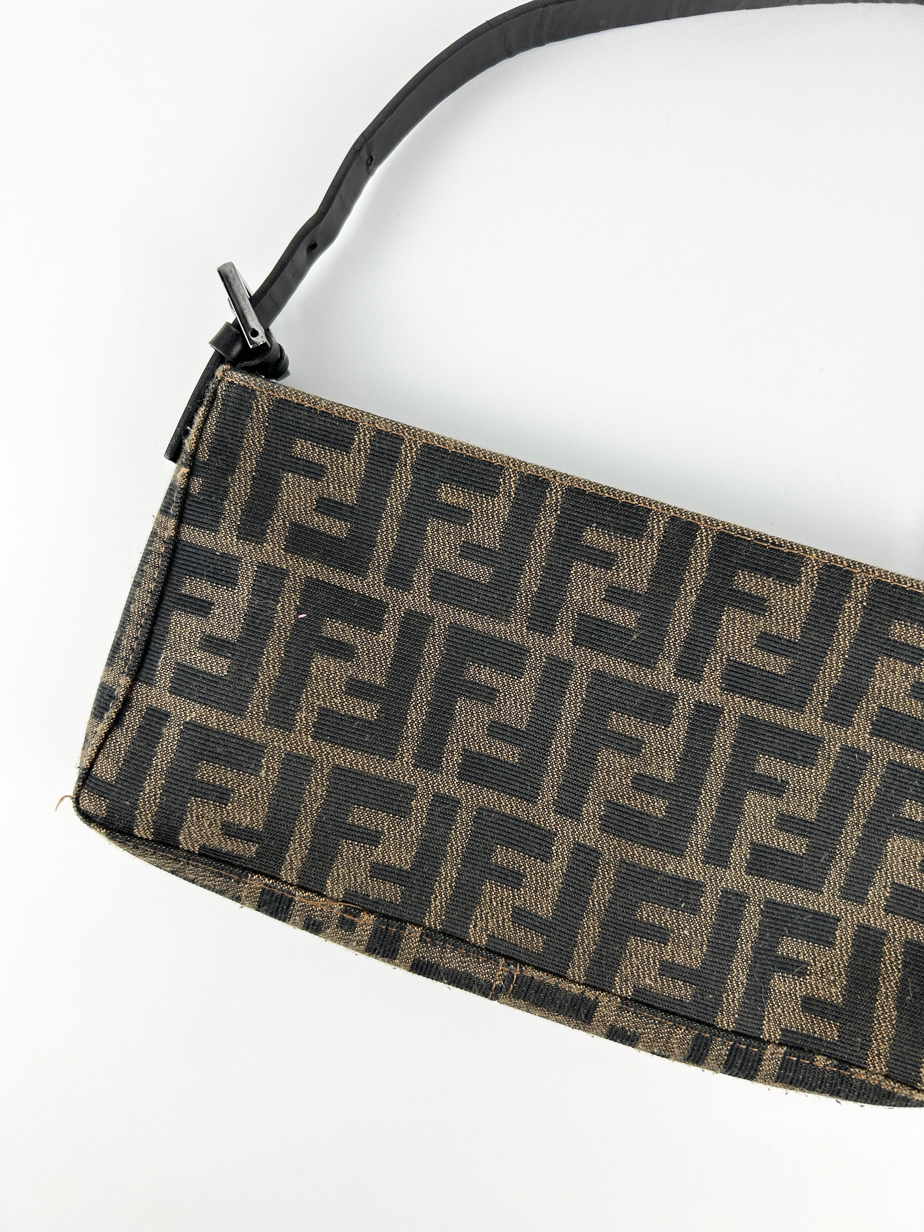 Vintage Fendi Zucca Shoulder Bag