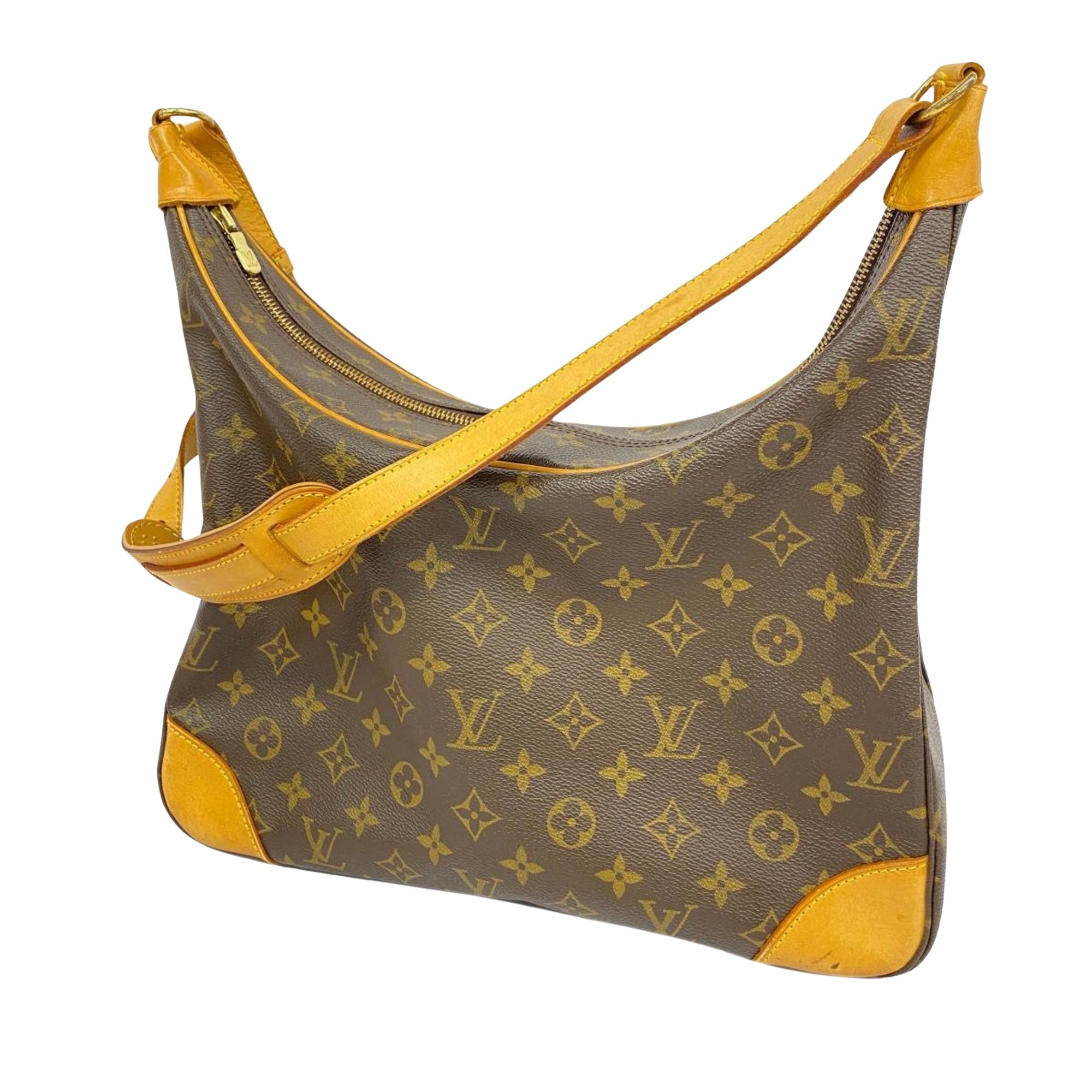 Louis Vuitton Boulogne Canvas Shoulder Bag ()