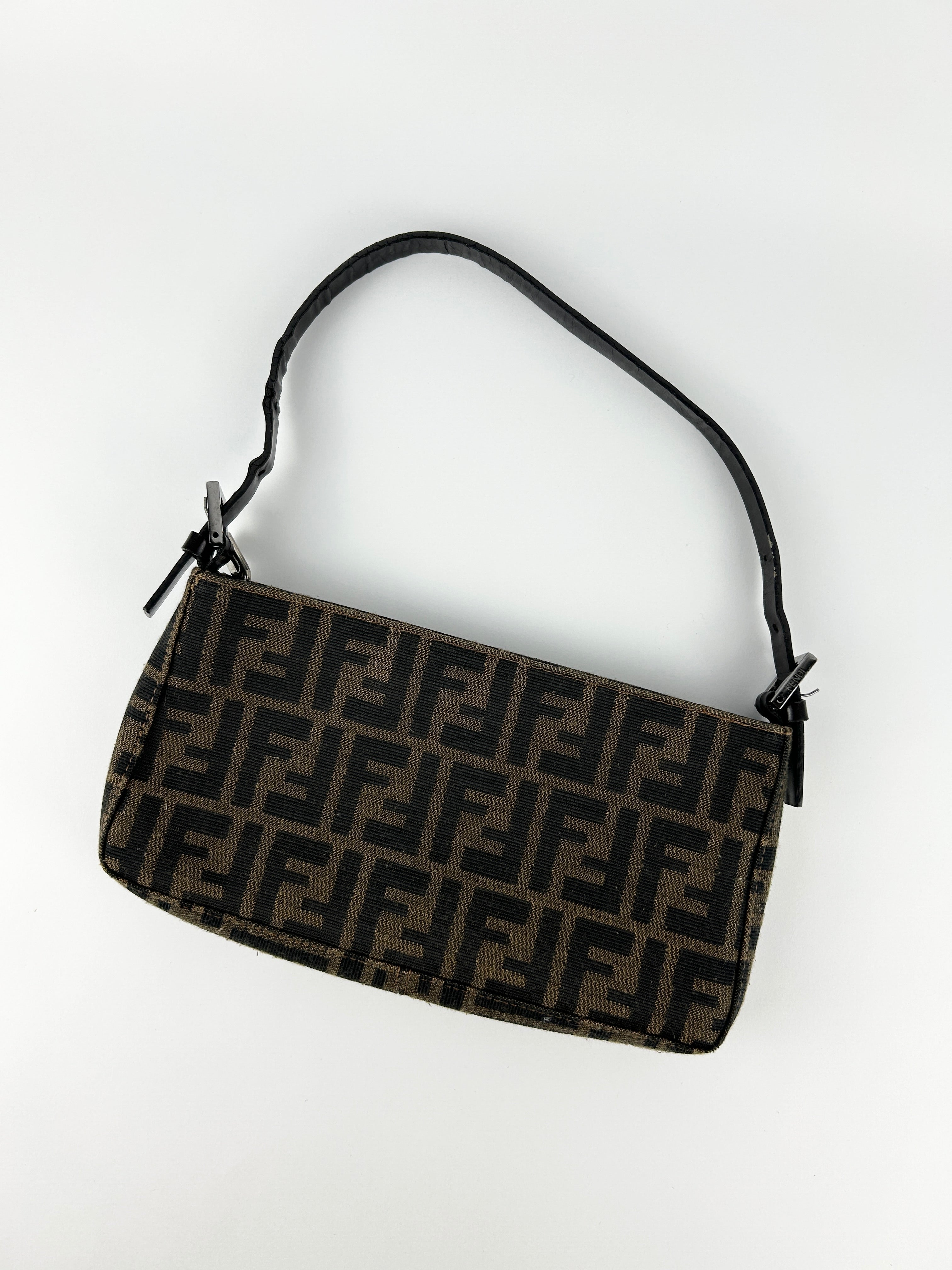 Vintage Fendi Zucca Shoulder Bag