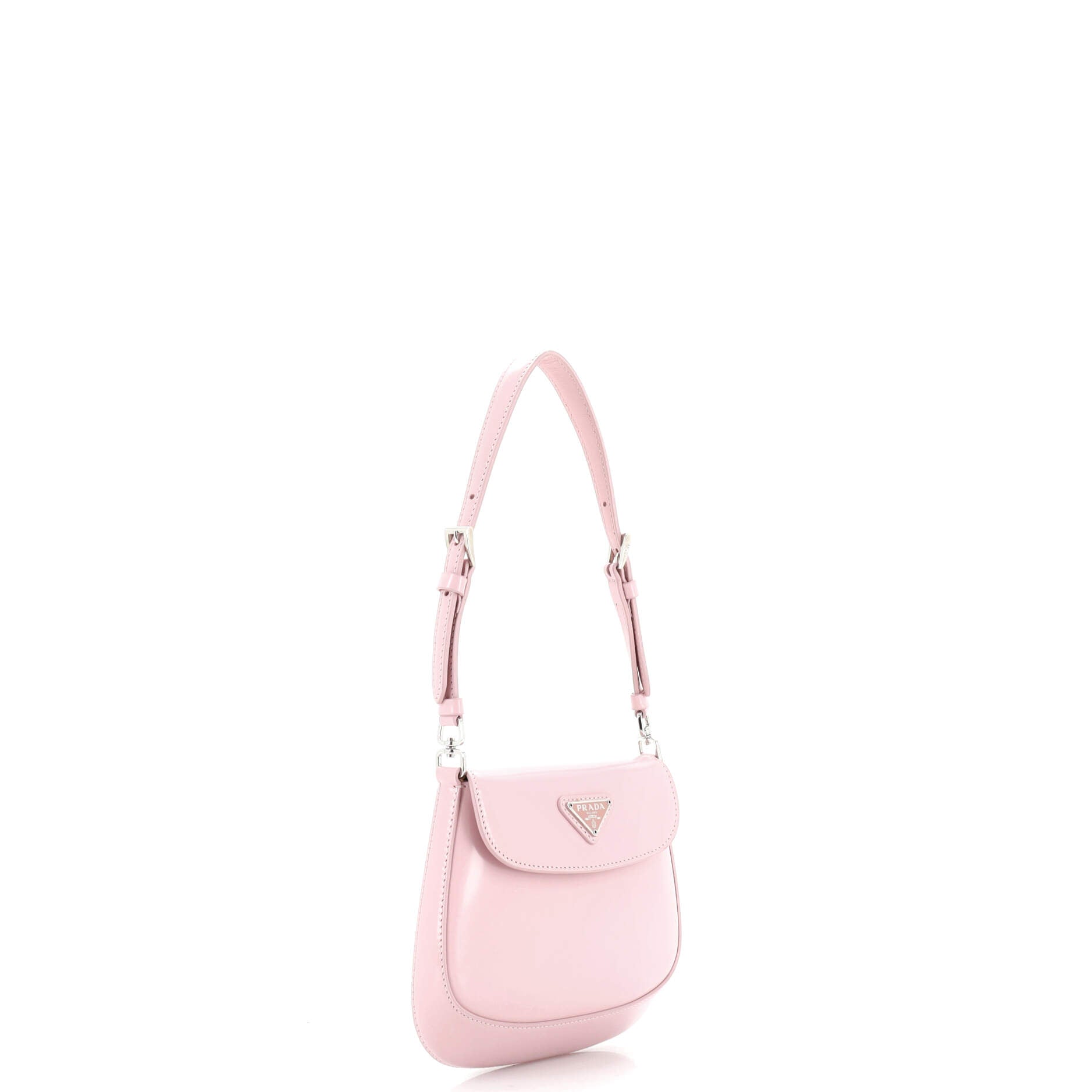PRADA Cleo Flap Shoulder Bag Spazzolato Leather Mini