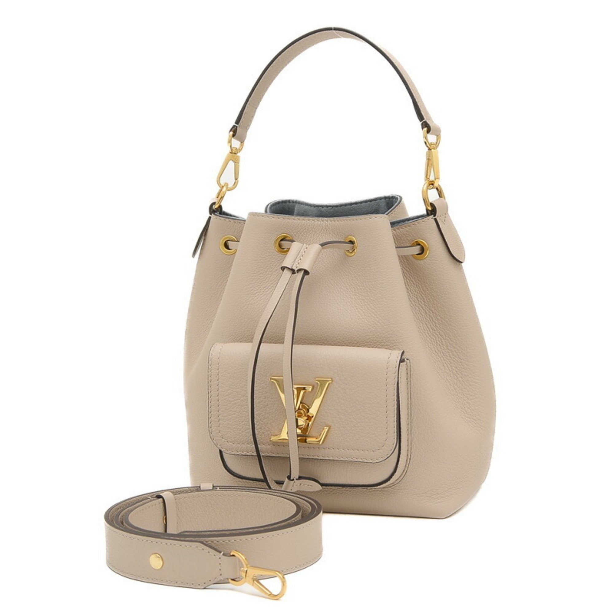Louis Vuitton Lockme Bucket Leather Shoulder Bag ()
