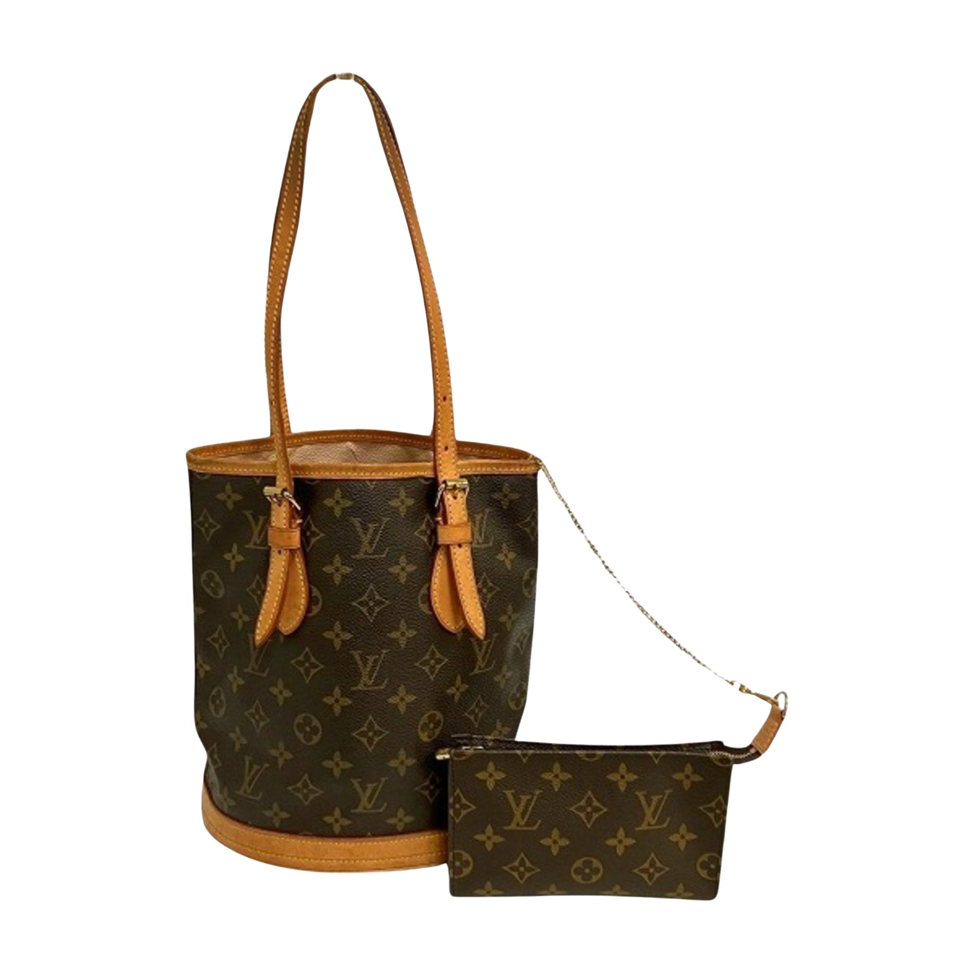Louis Vuitton Bucket Pm Canvas Shoulder Bag ()