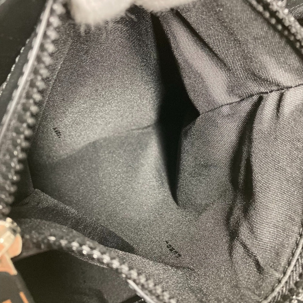 FENDI Tote Bag 7VA435 Canvas / leather black Vertical Shoulder Bag logo FF unisex(Unisex) Used