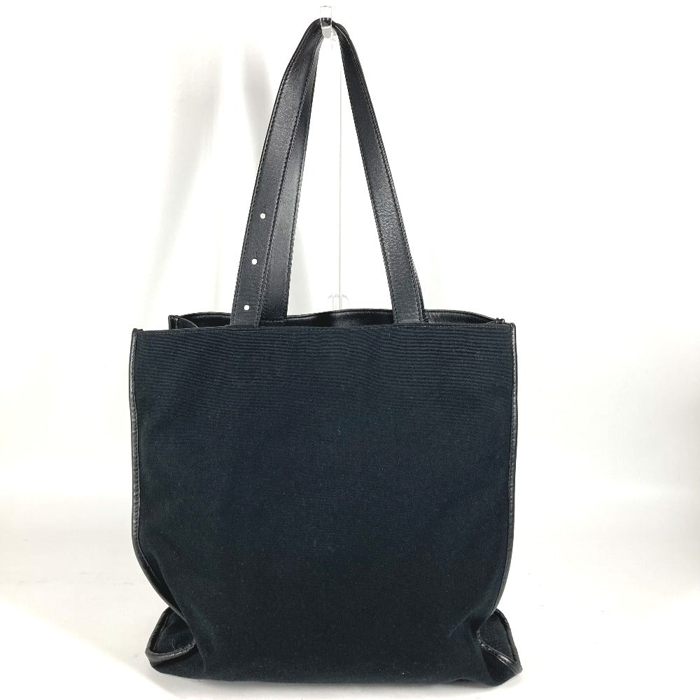 FENDI Tote Bag 7VA435 Canvas / leather black Vertical Shoulder Bag logo FF unisex(Unisex) Used