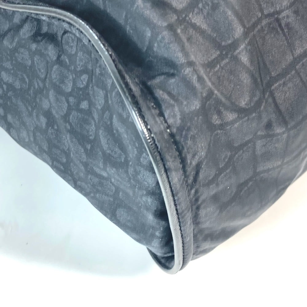 FENDI Tote Bag 7VA367 Nylon / leather black logo mens Used