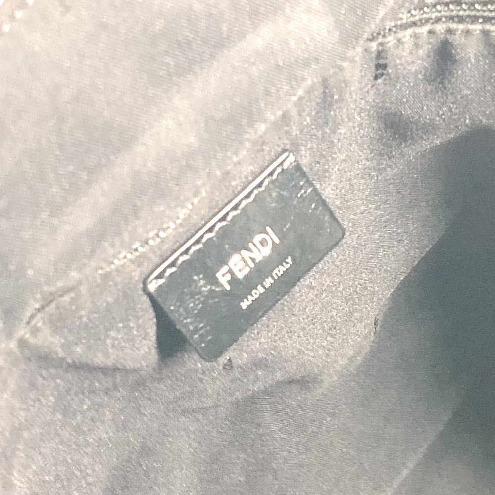 FENDI Tote Bag 7VA367 Nylon / leather black logo mens Used