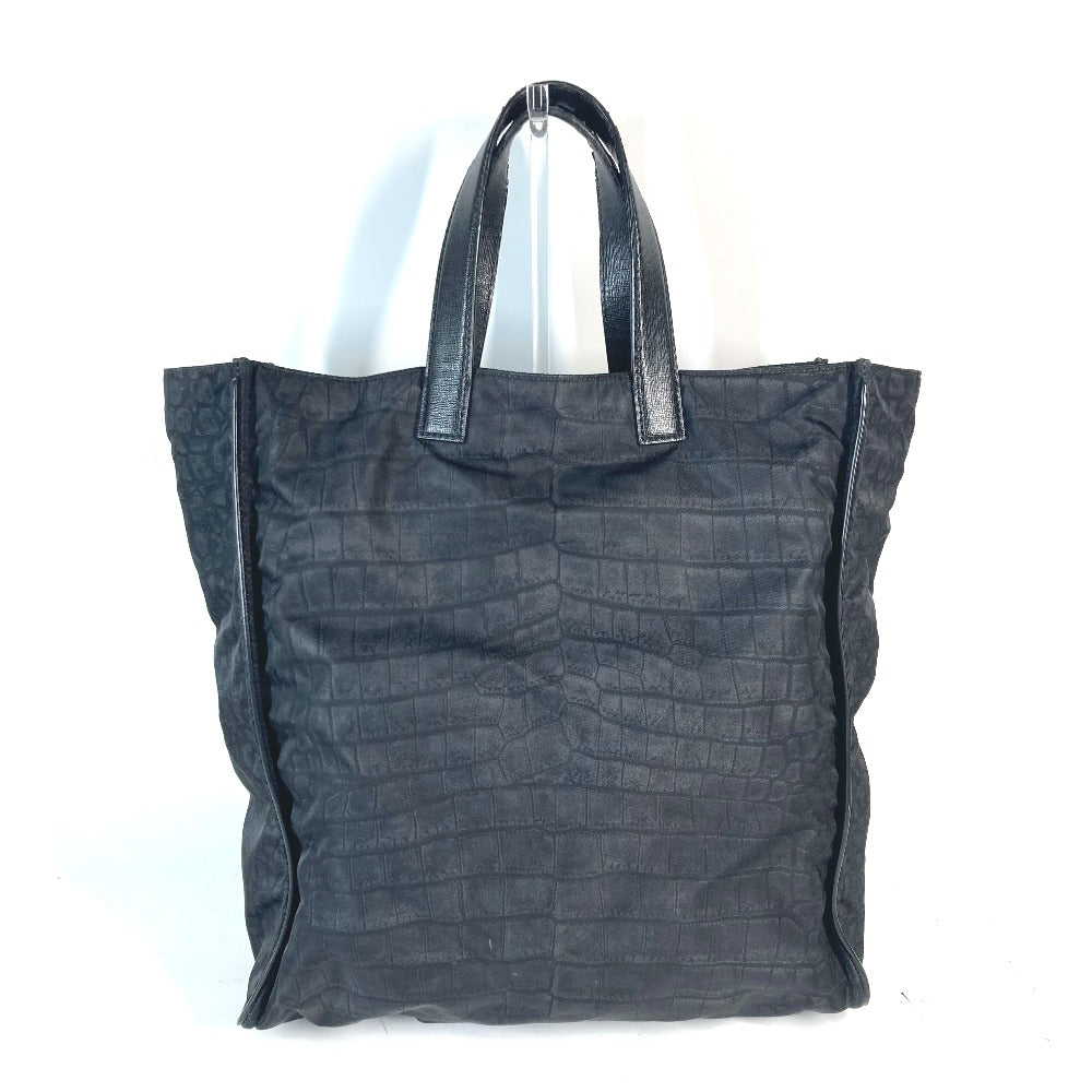 FENDI Tote Bag 7VA367 Nylon / leather black logo mens Used