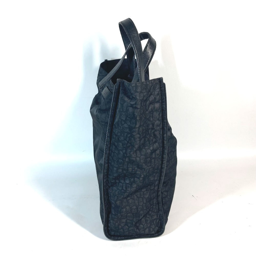 FENDI Tote Bag 7VA367 Nylon / leather black logo mens Used