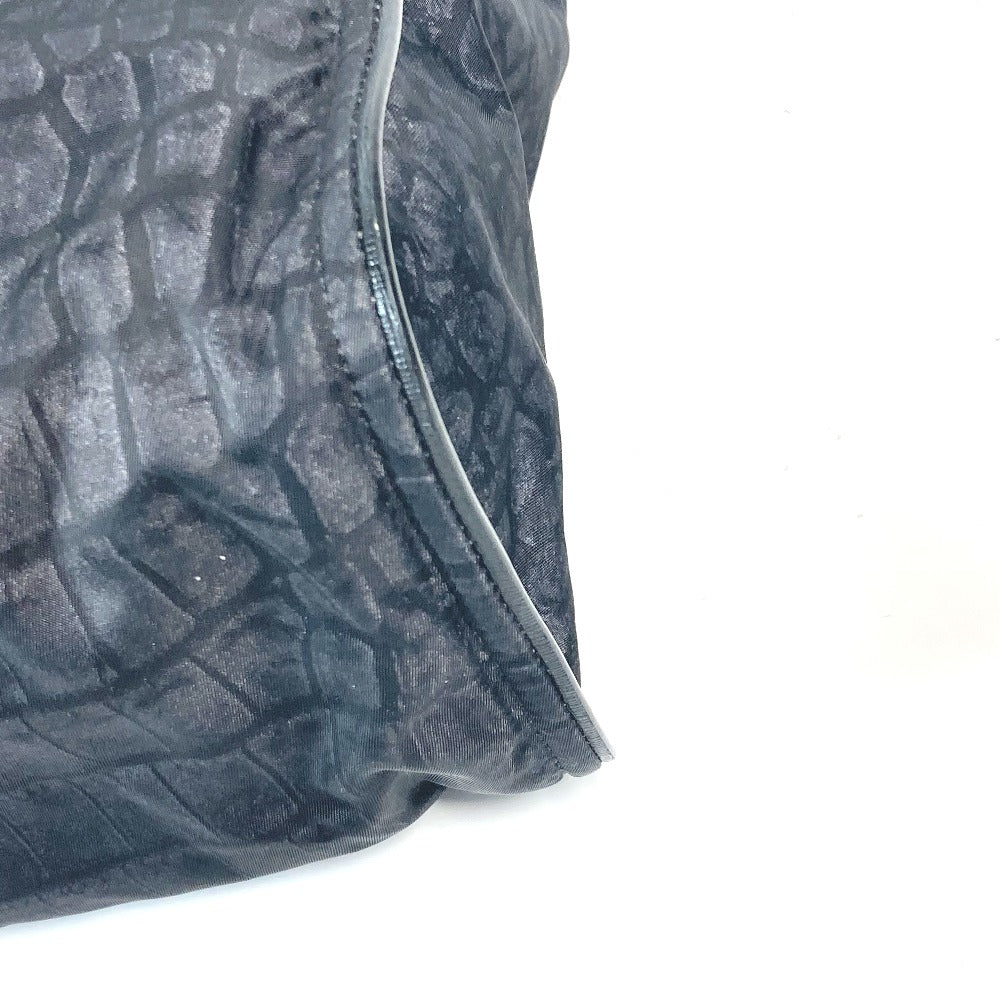 FENDI Tote Bag 7VA367 Nylon / leather black logo mens Used