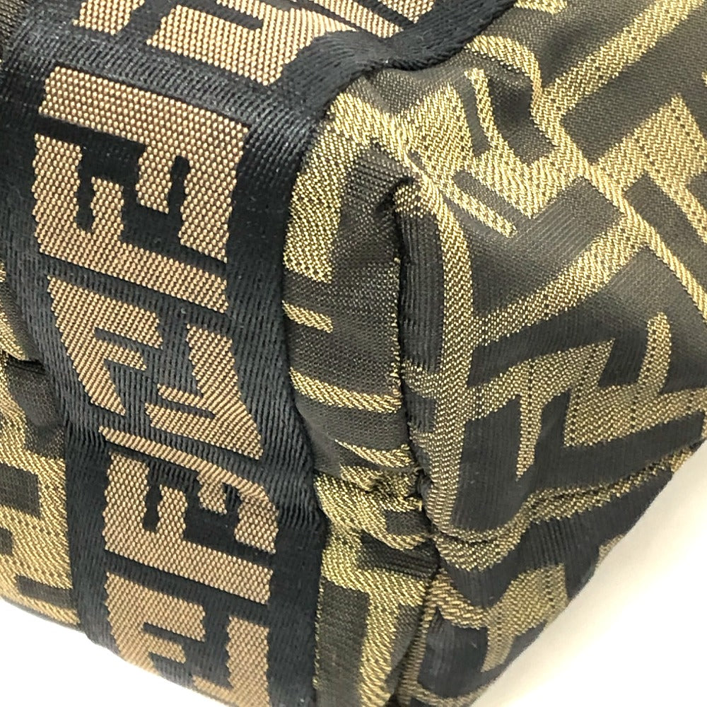 FENDI Handbag 7VS078 canvas Brown FF logo Zucca Women Used