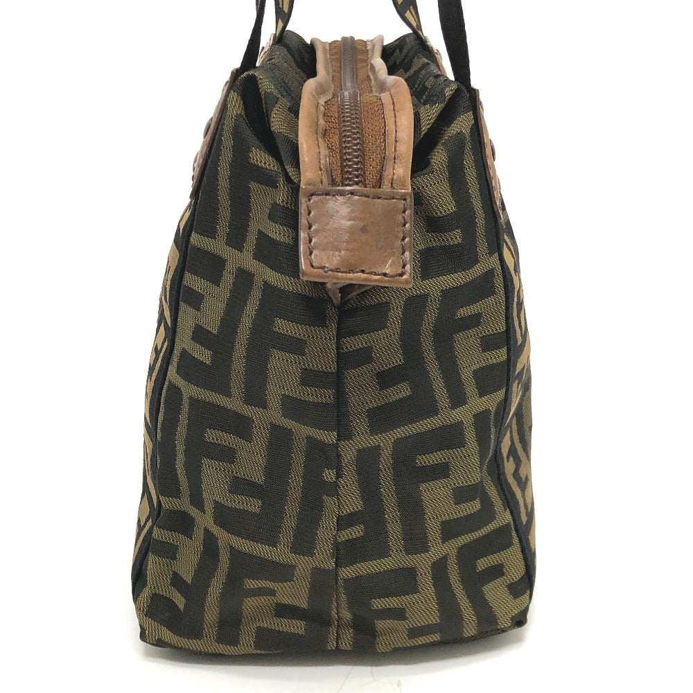 FENDI Handbag 7VS078 canvas Brown FF logo Zucca Women Used