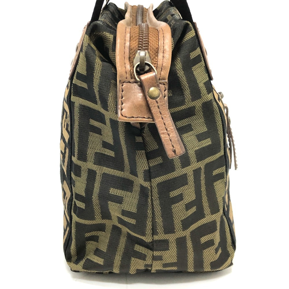 FENDI Handbag 7VS078 canvas Brown FF logo Zucca Women Used