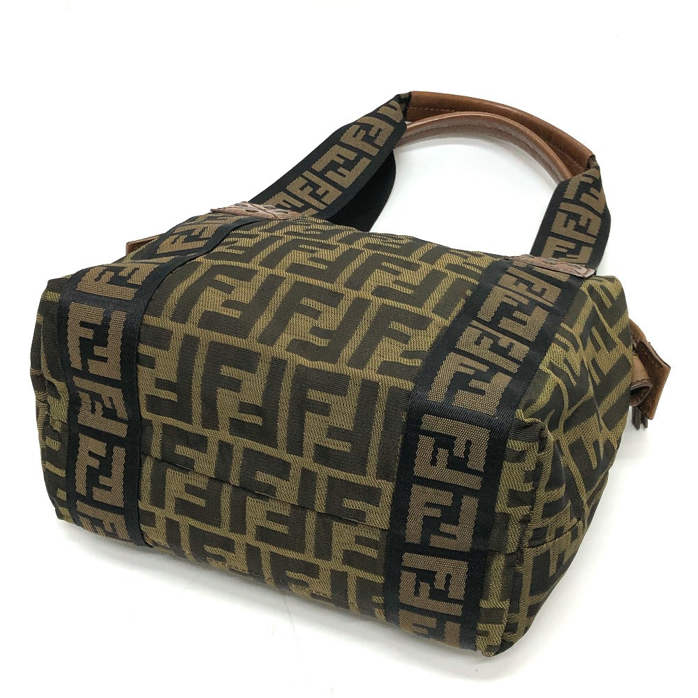 FENDI Handbag 7VS078 canvas Brown FF logo Zucca Women Used