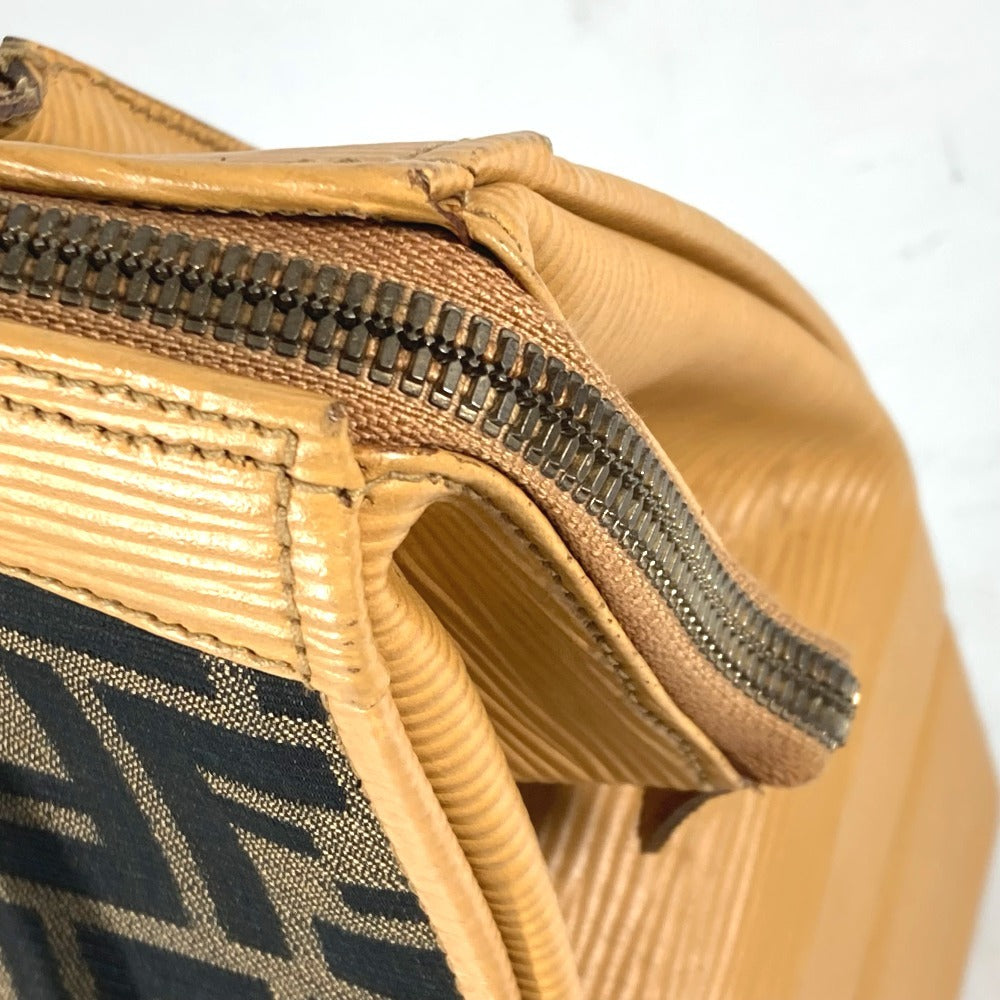 FENDI Handbag Canvas / leather Brown vintage Zucca logo Women Used