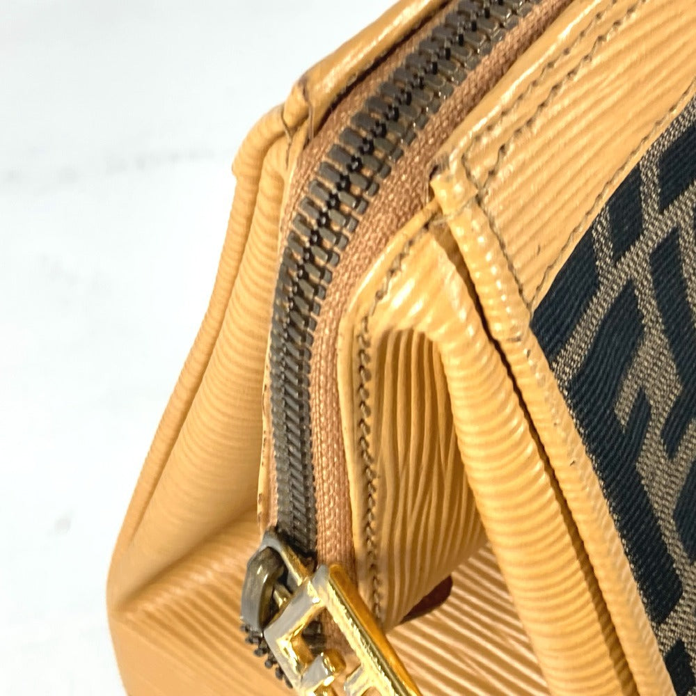 FENDI Handbag Canvas / leather Brown vintage Zucca logo Women Used