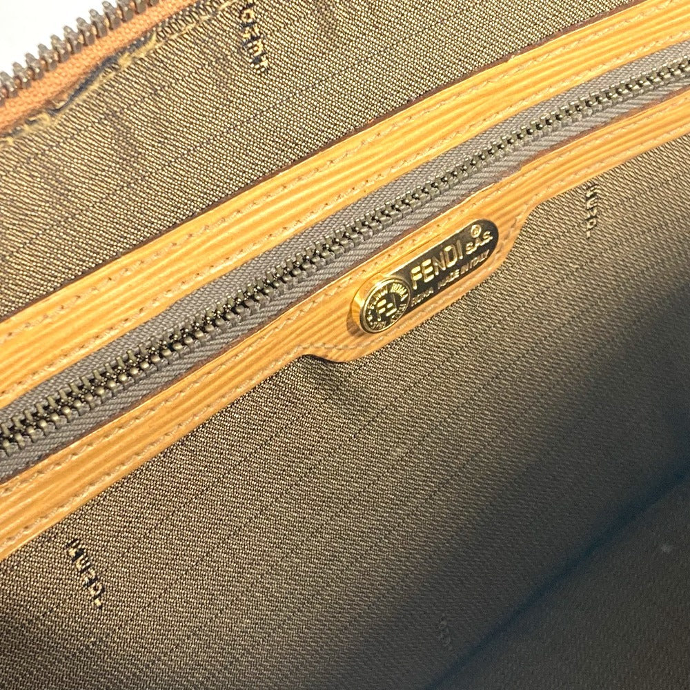 FENDI Handbag Canvas / leather Brown vintage Zucca logo Women Used