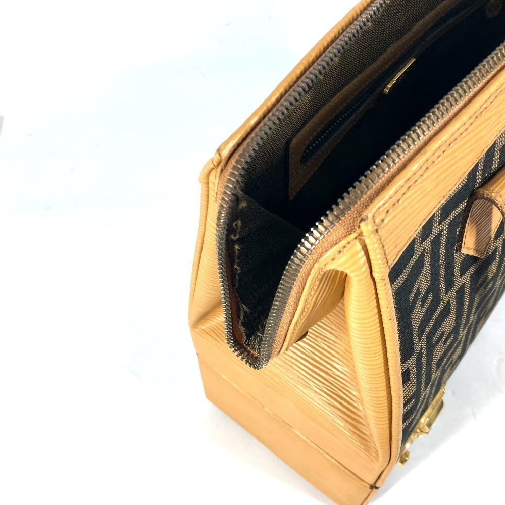 FENDI Handbag Canvas / leather Brown vintage Zucca logo Women Used